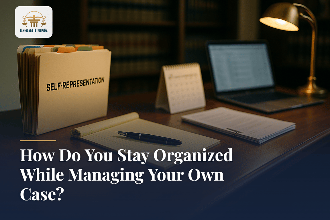 How Do You Stay Organized While Managing Your Own Case?