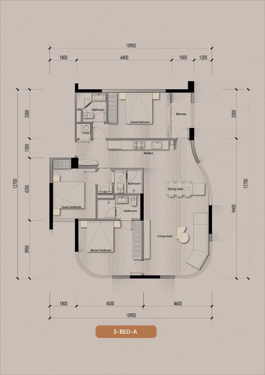 OFFPLAN ONE, TWO AND THREE BEDROOM APARTMENT FOR SALE