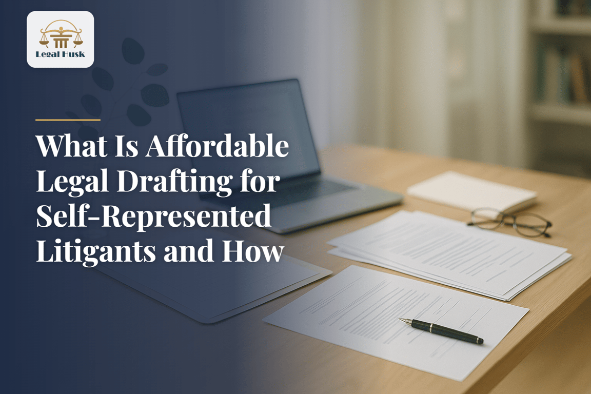 What Is Affordable Legal Drafting for Self-Represented Litigants and How Does It Work?