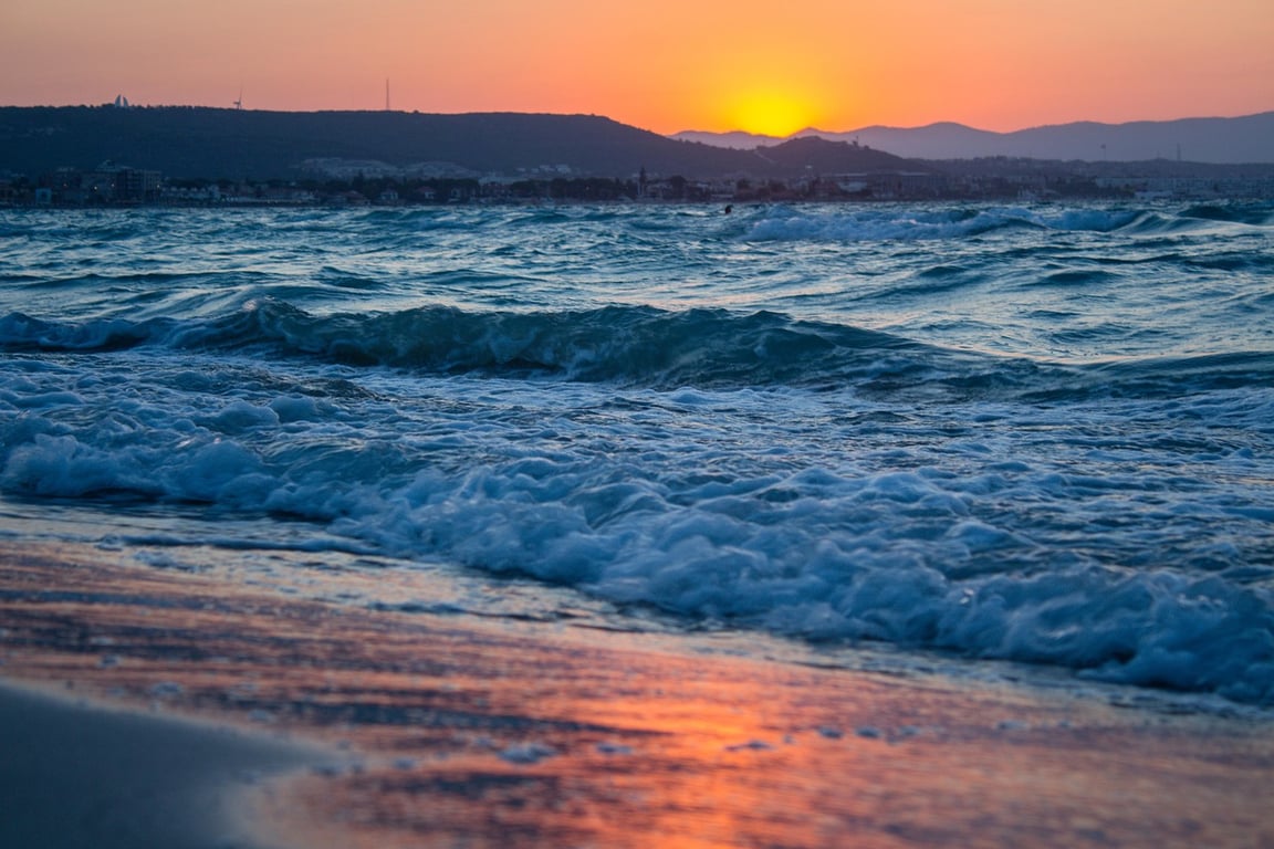 Secluded Beach Sunset 