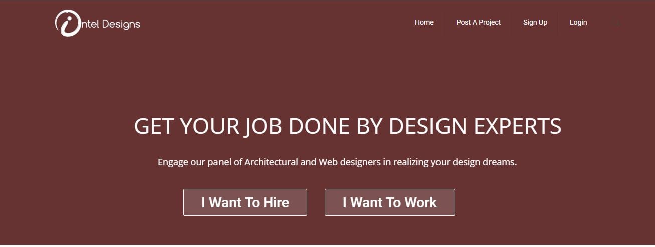 Intel Designs website project