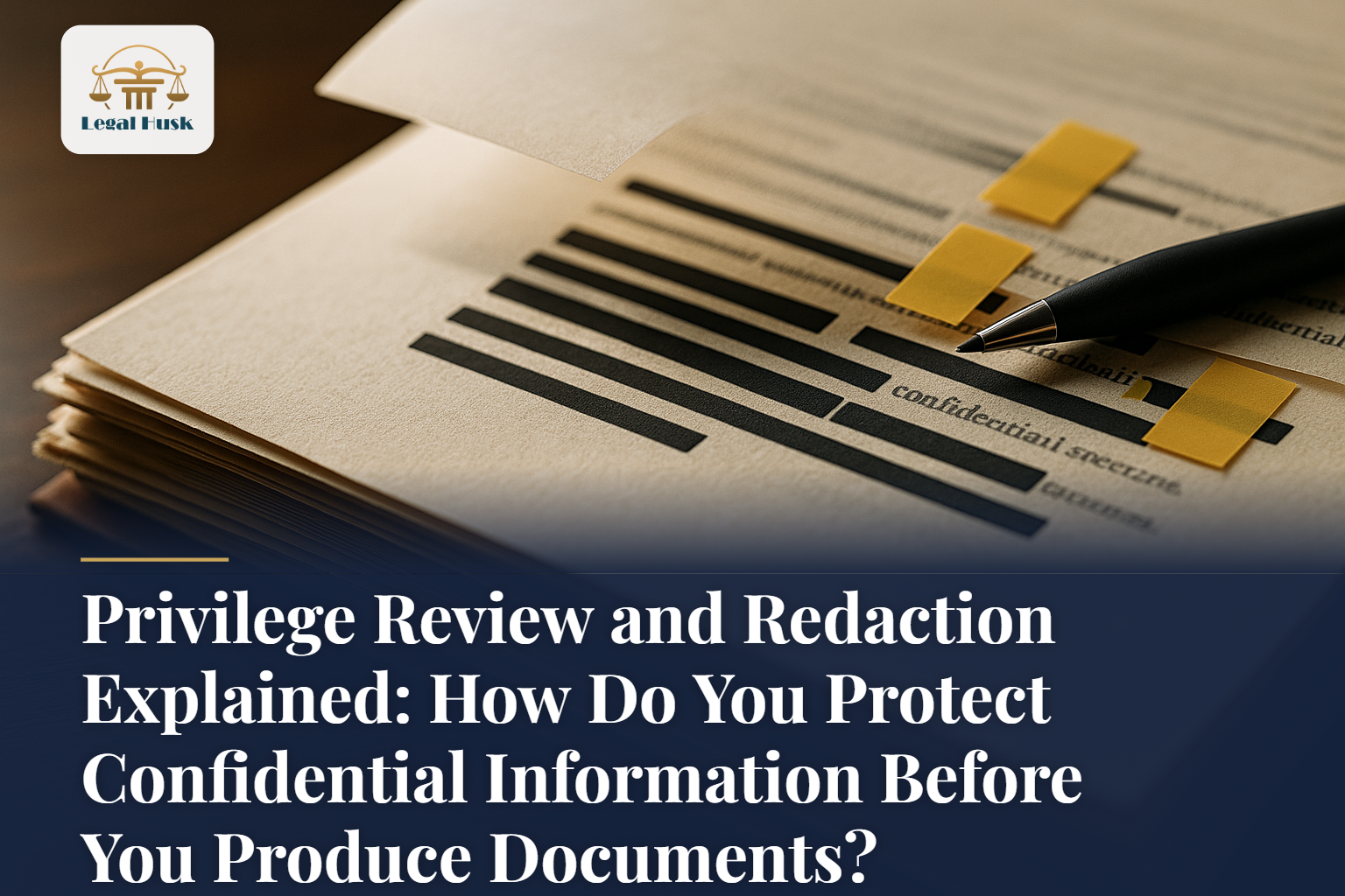 Privilege Review and Redaction Explained: How Do You Protect Confidential Information Before You Produce Documents?