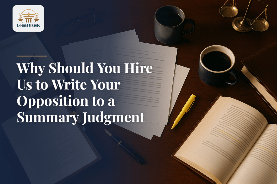 Why Should You Hire Us to Write Your Opposition to a Summary Judgment Motion?