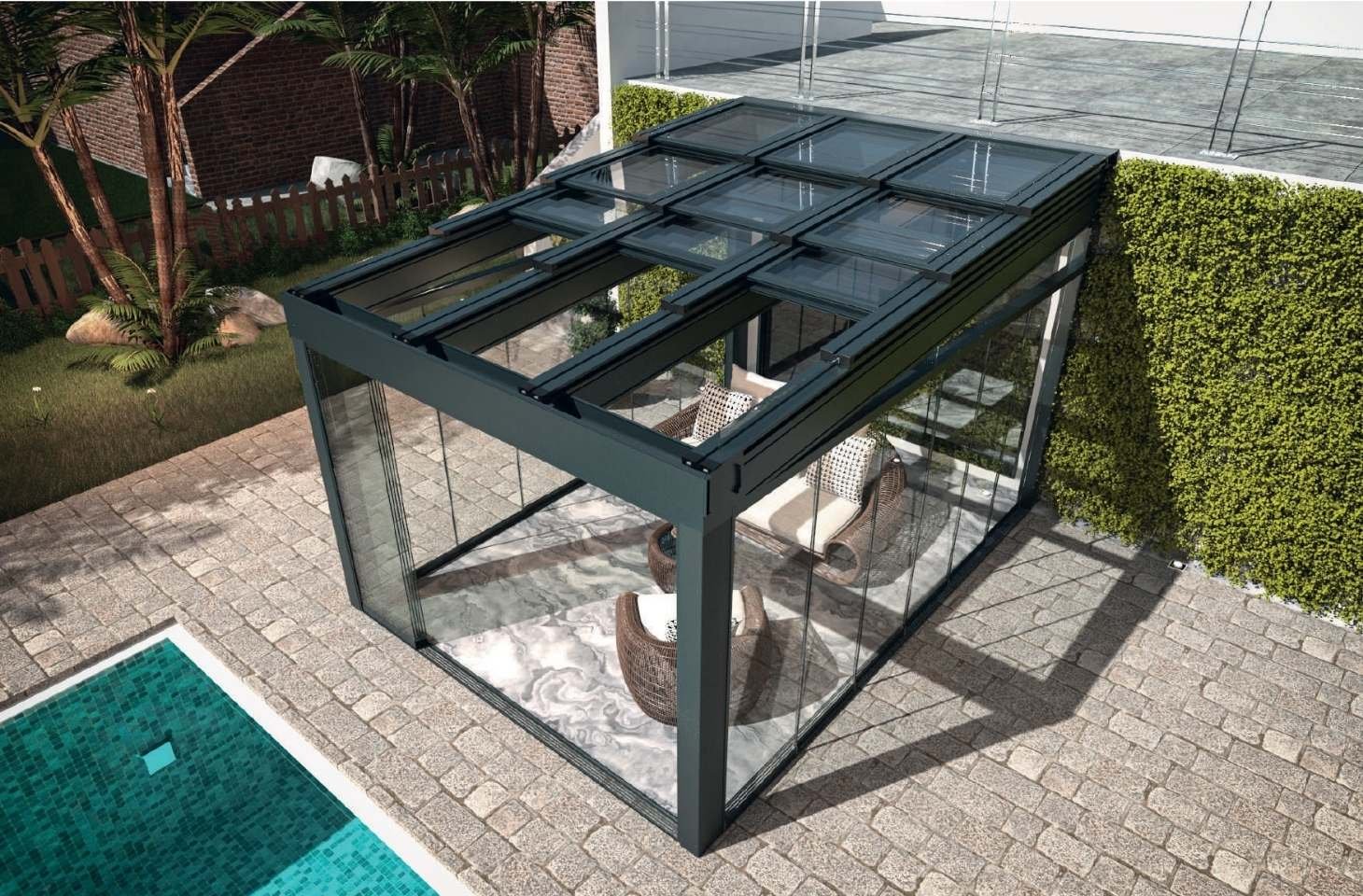 Opening Glass Roof Systems