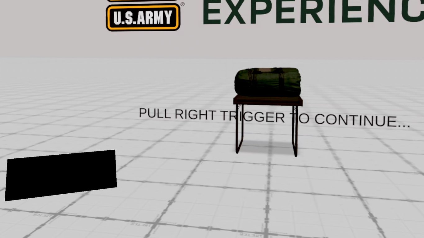 US Army Medical VR — Onboarding