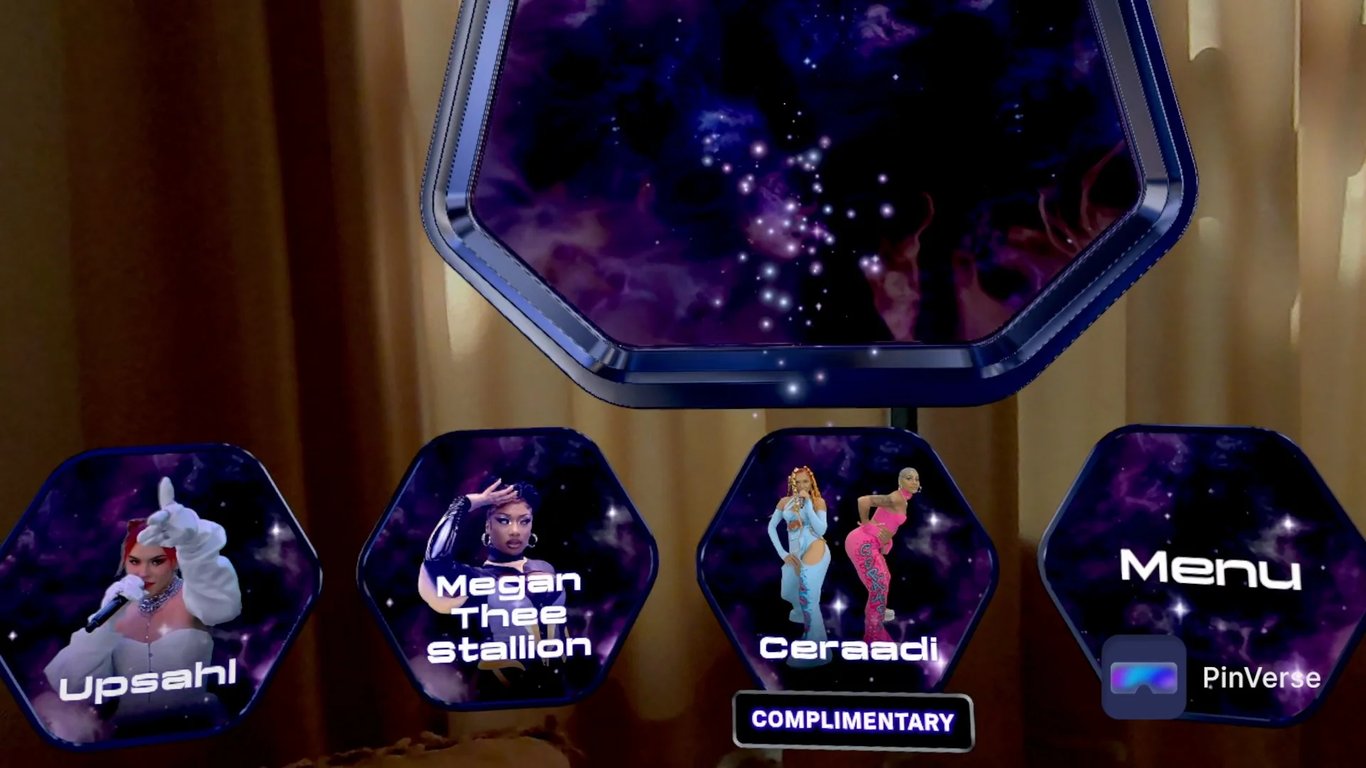 AMAZE VR Concerts — Content Preview & Selection, screen 2 of 6