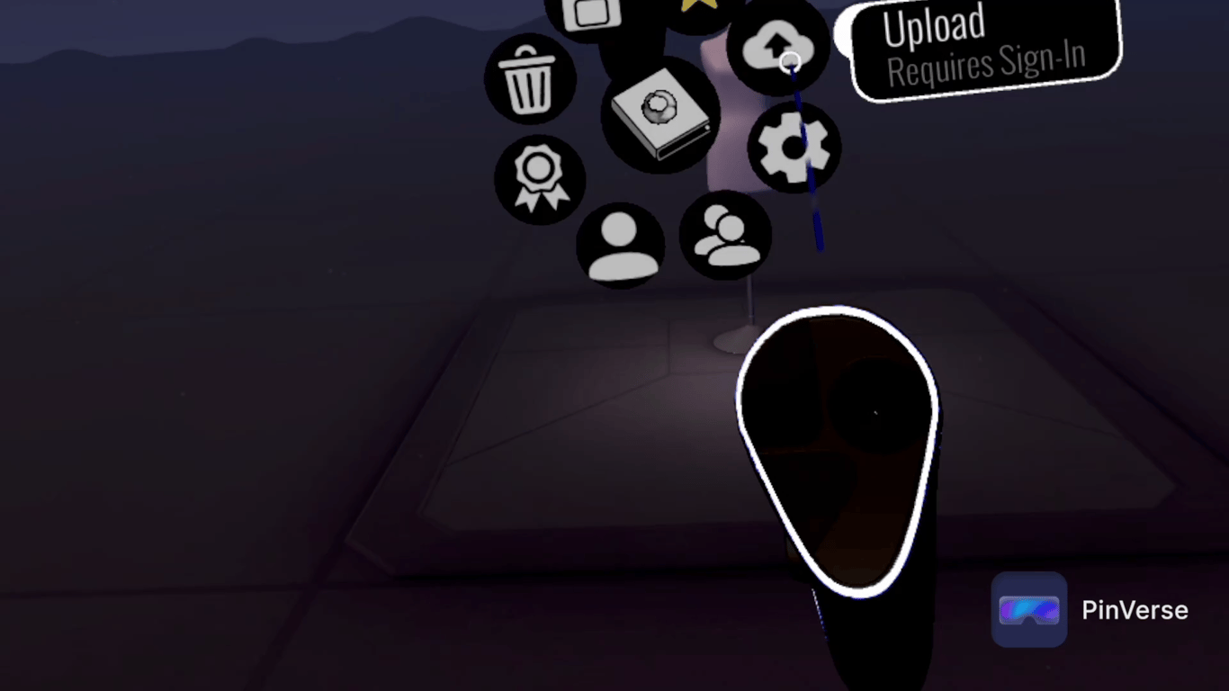 Open Brush - 3D Painting — Upload, screen 1 of 2