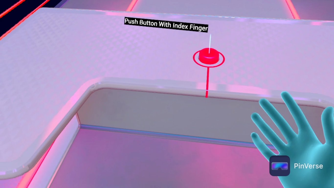 First Steps — Object Interaction, screen 1 of 5