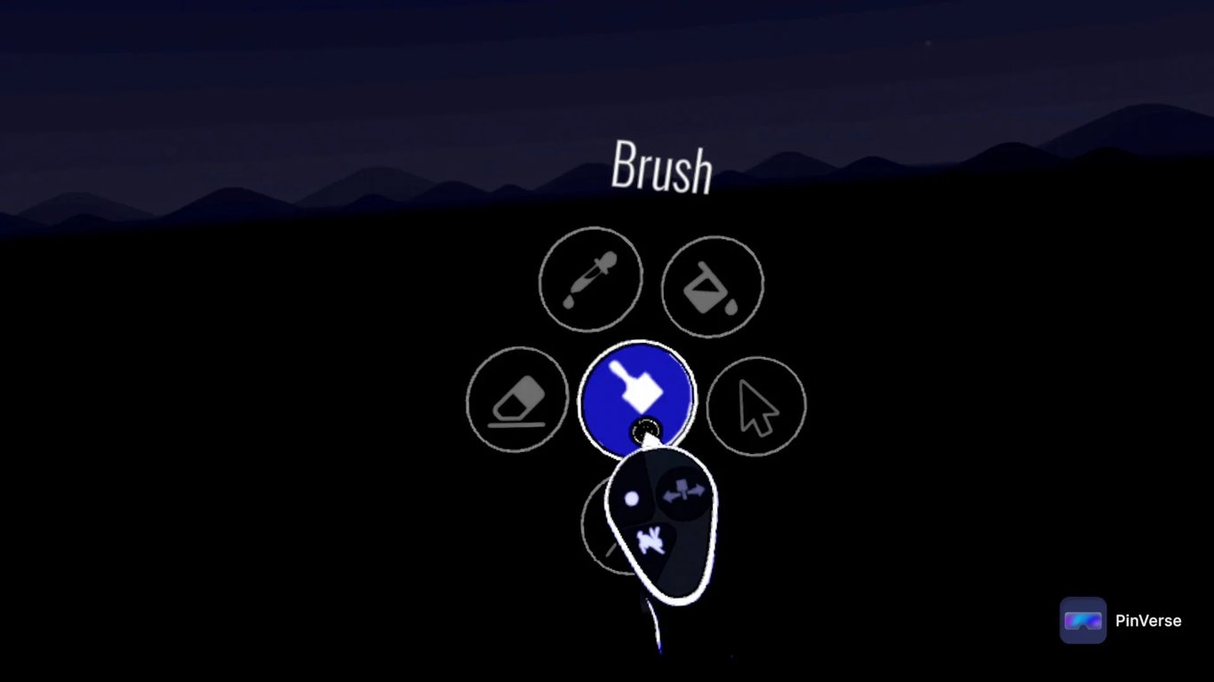 Open Brush - 3D Painting — Right Controller, screen 3 of 4