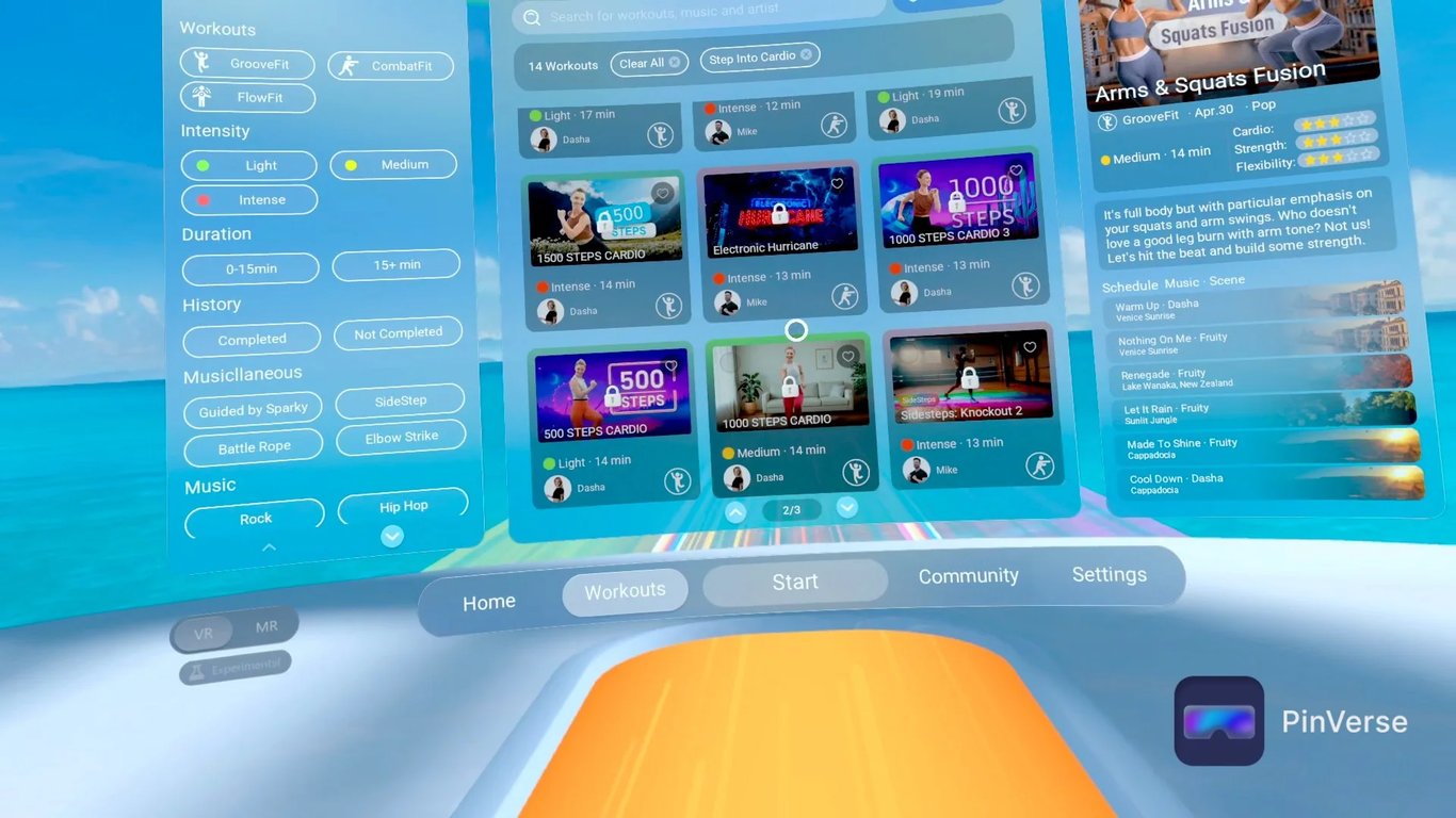 Funfitland — Browse Categories, screen 3 of 6
