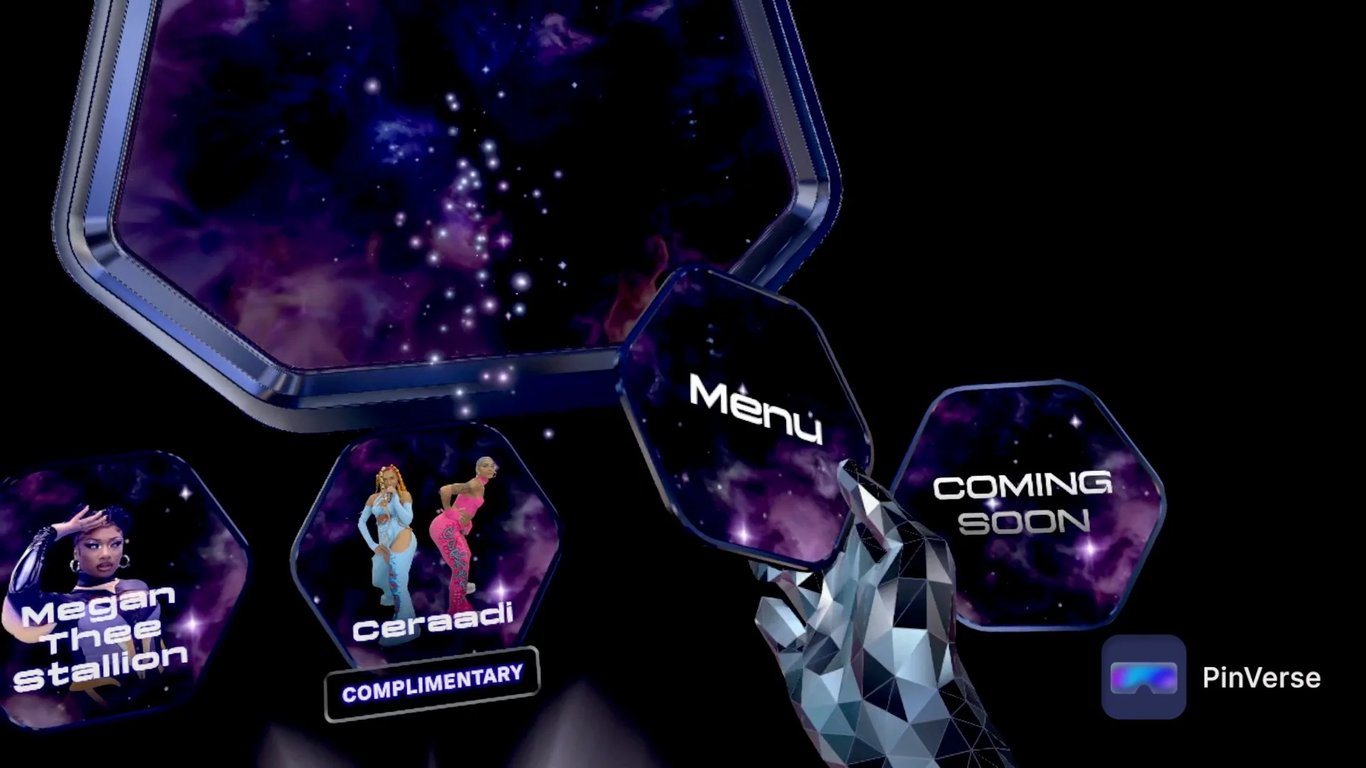 AMAZE VR Concerts — Setting, screen 1 of 5