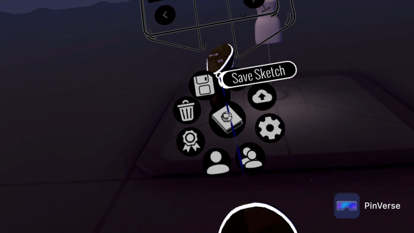 Open Brush - 3D Painting — Save, screen 1 of 2