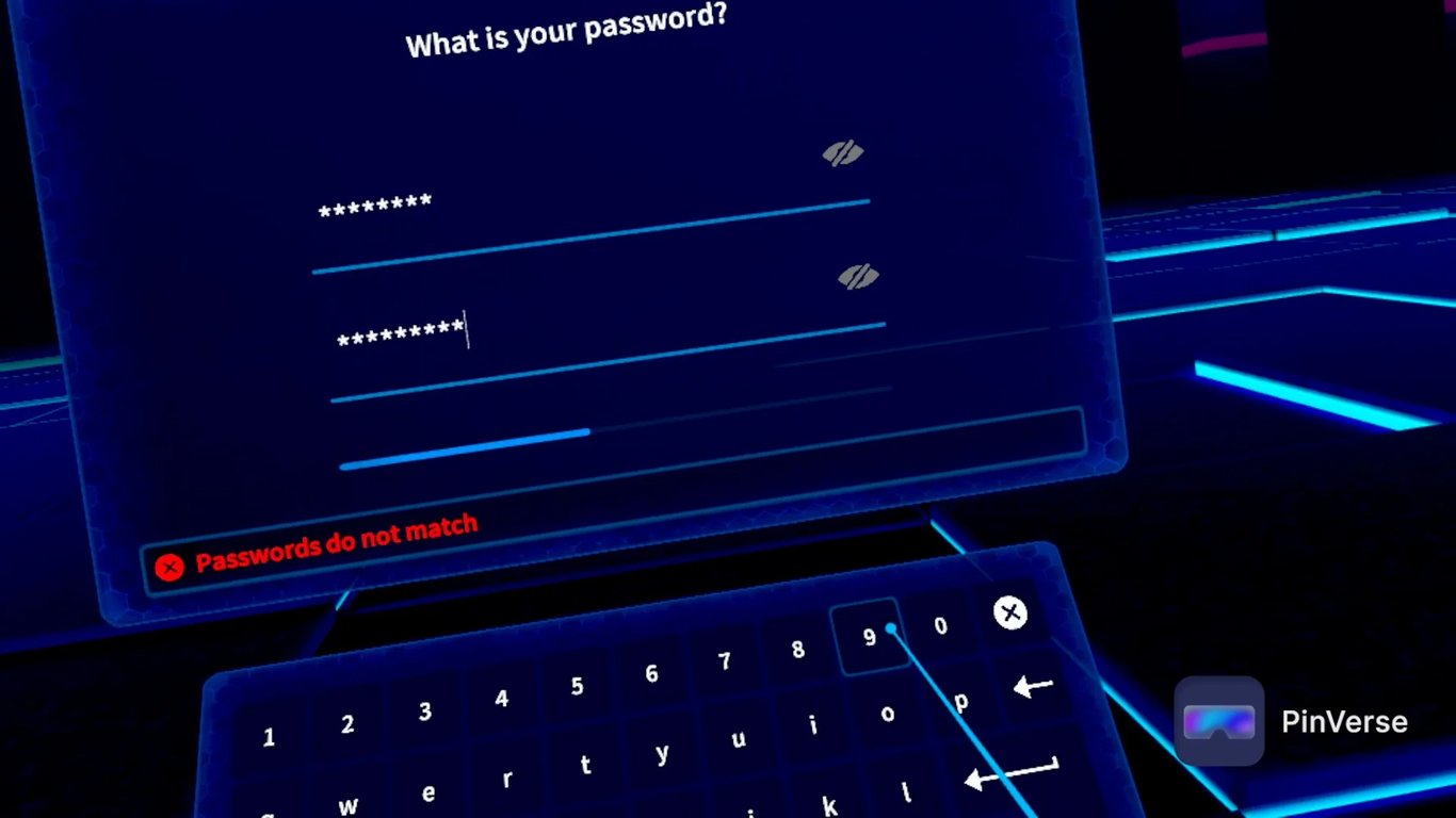 Enhanced VR — Registration, screen 3 of 11
