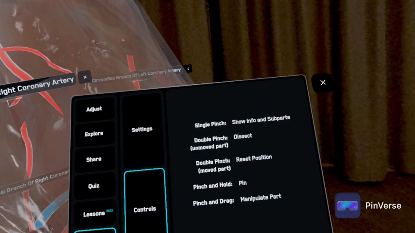 Anatomy X — Preferences Configuration, screen 2 of 2