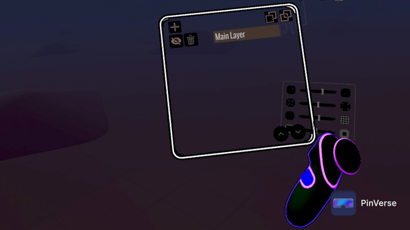Open Brush - 3D Painting — Layers, screen 1 of 3