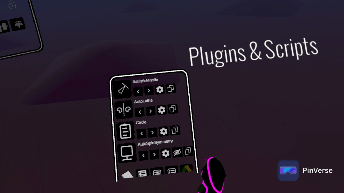 Open Brush - 3D Painting — Plugins, screen 1 of 2