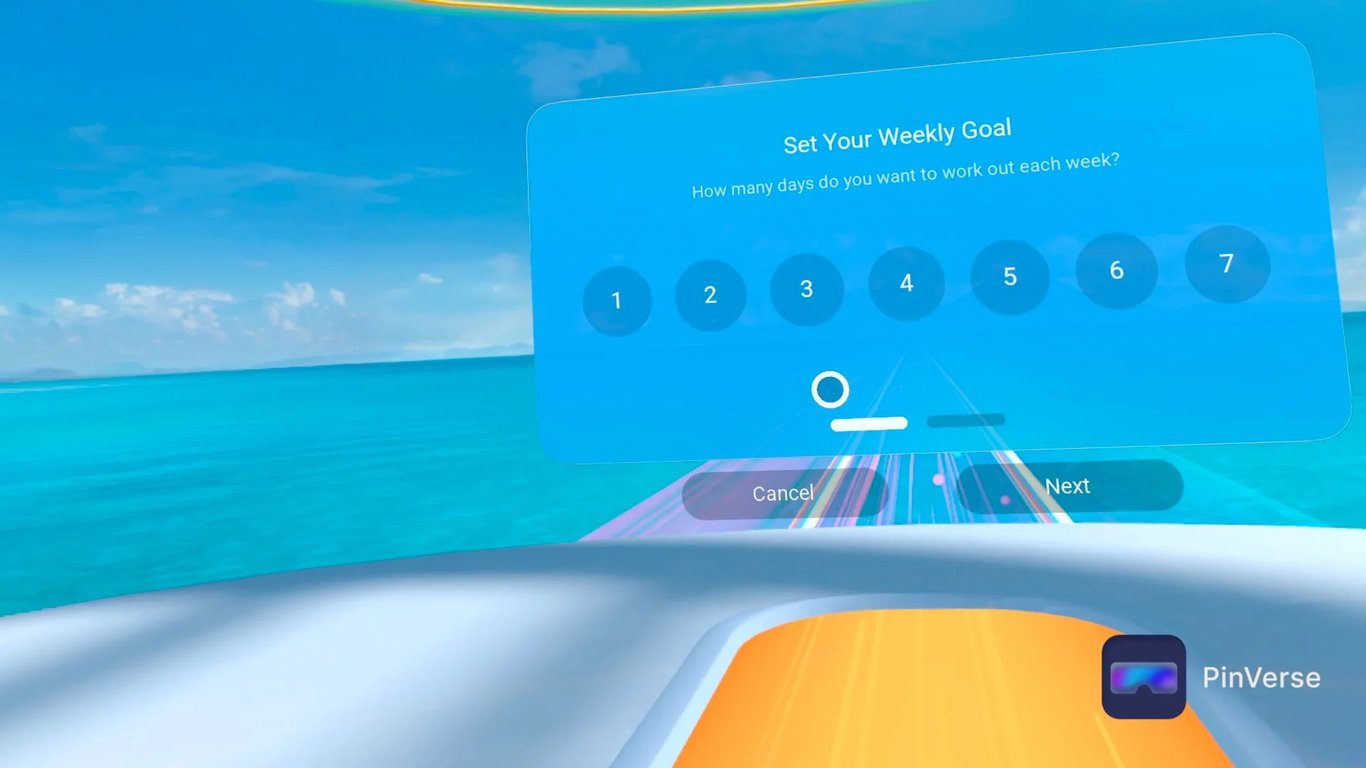 Funfitland — Goal Setup, screen 2 of 4
