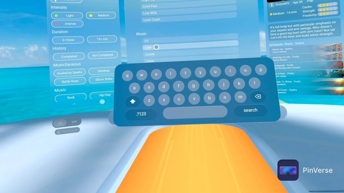 Funfitland — Browse Categories, screen 1 of 6