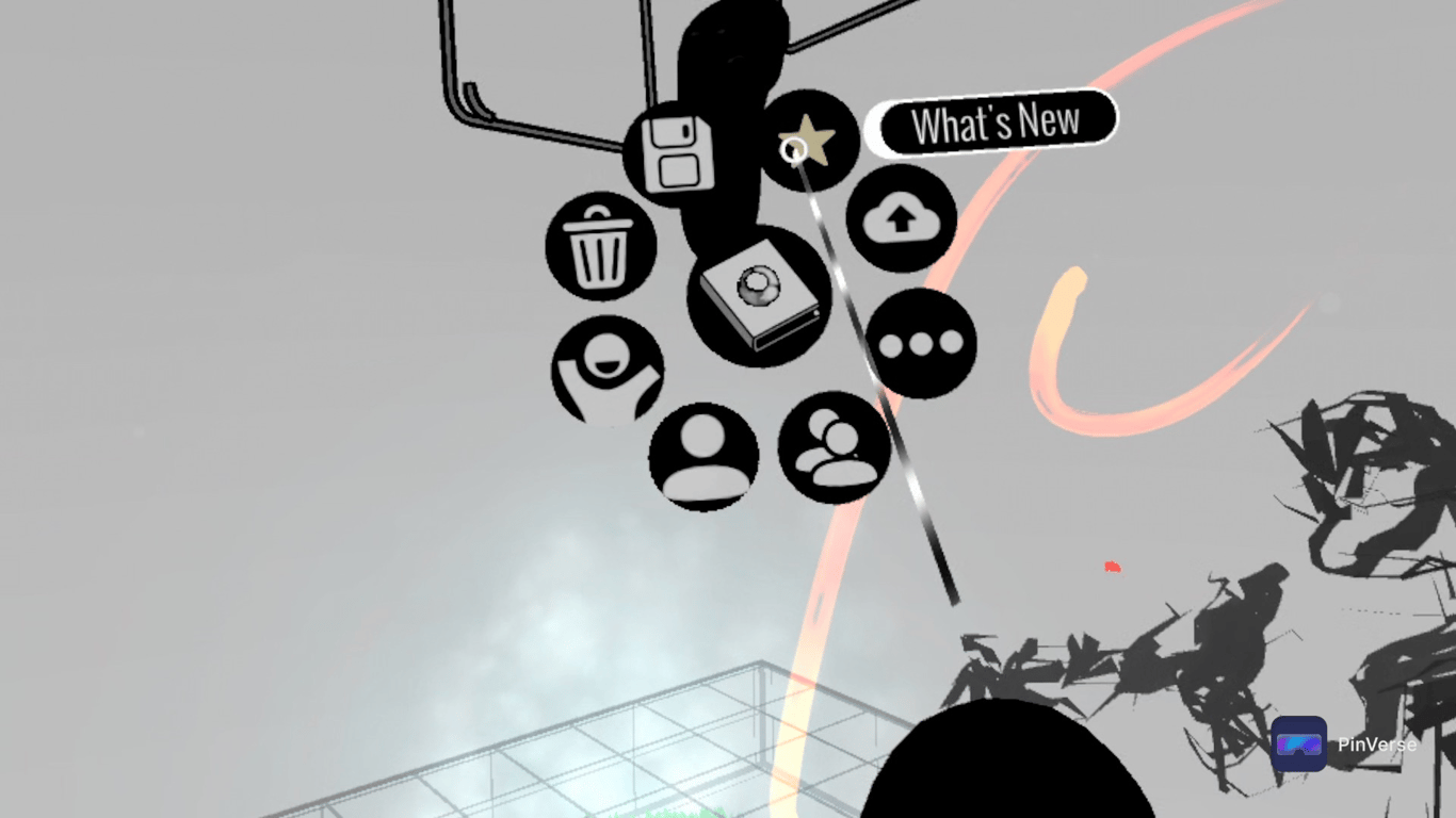 Open Brush - 3D Painting — Small Menu, screen 1 of 3
