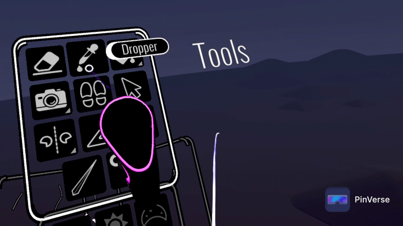 Open Brush - 3D Painting — Color Dropper, screen 2 of 2