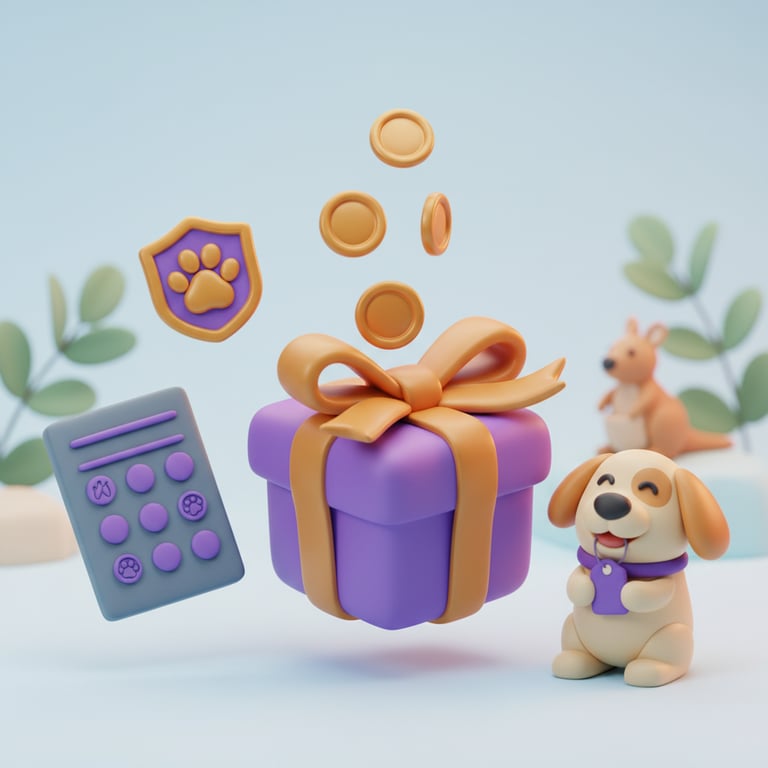 Happy customer at pet grooming salon counter making a purchase