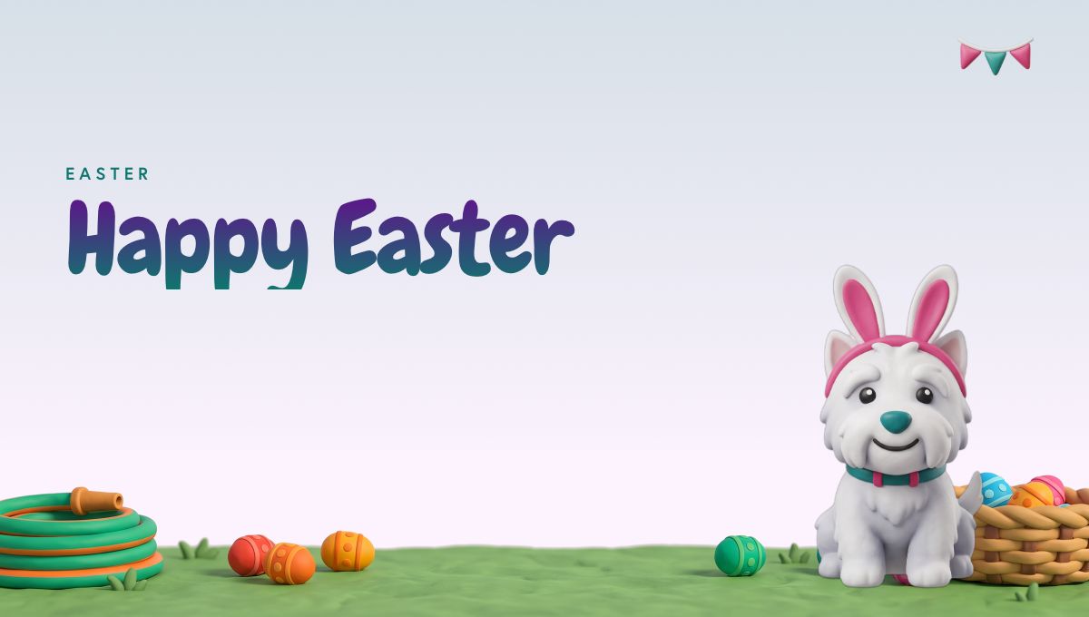 Easter report card header