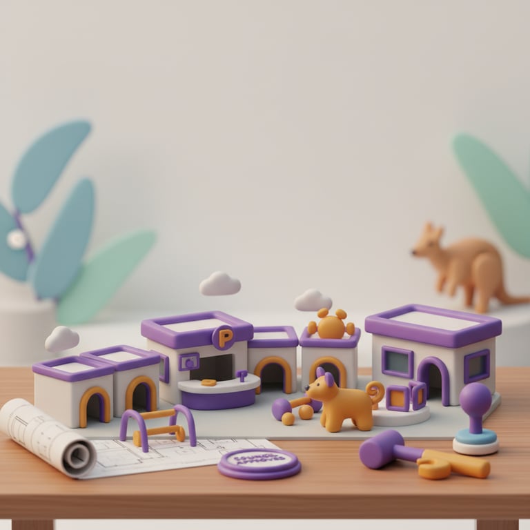 Clean and professional pet boarding facility in Australia with secure kennels and play areas