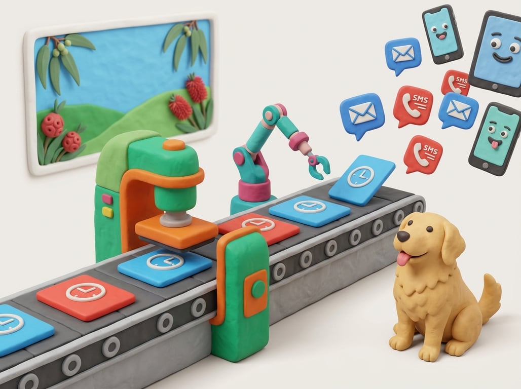 Petboost automation settings showing reminder configuration options