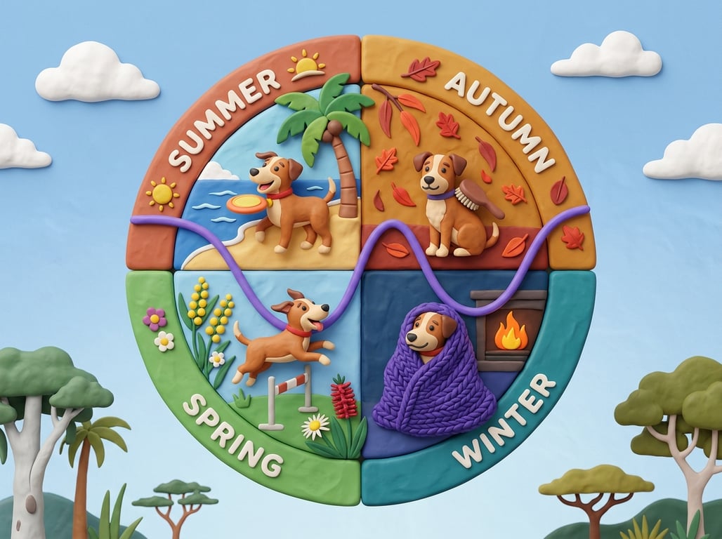 Australian pet business calendar showing seasonal demand patterns throughout the year
