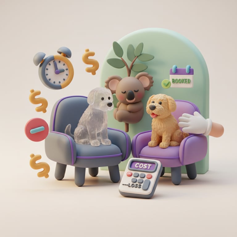 Empty grooming station representing lost revenue from no-show appointments