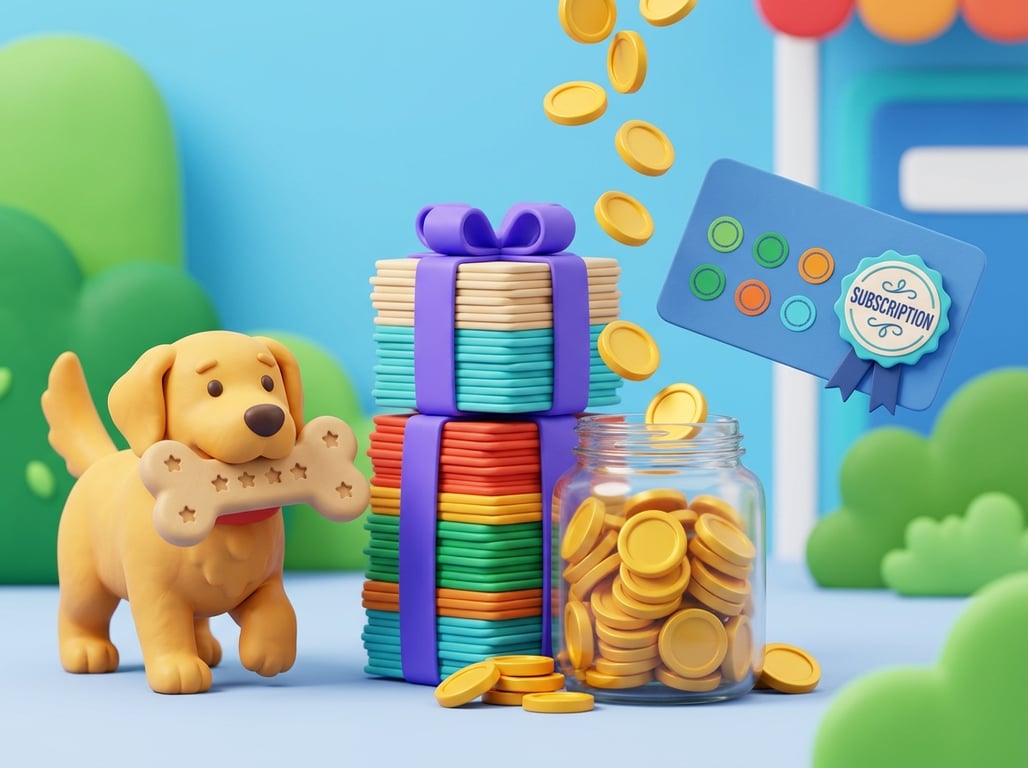 Package credit tracking showing visual balance and purchase options