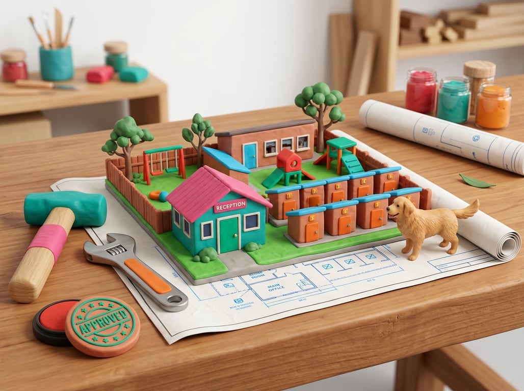 Clean and professional pet boarding facility in Australia with secure kennels and play areas