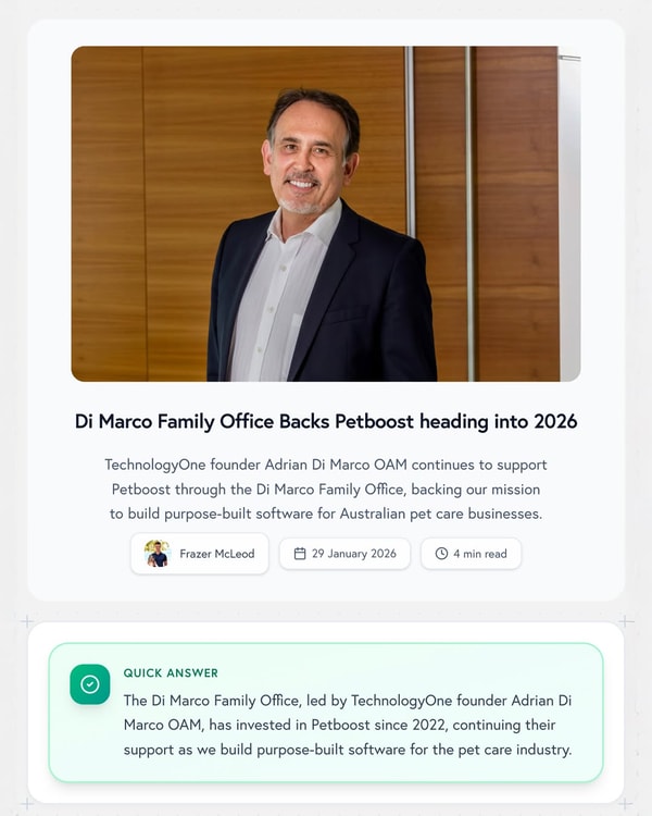 Backed by Adrian Di Marco OAM