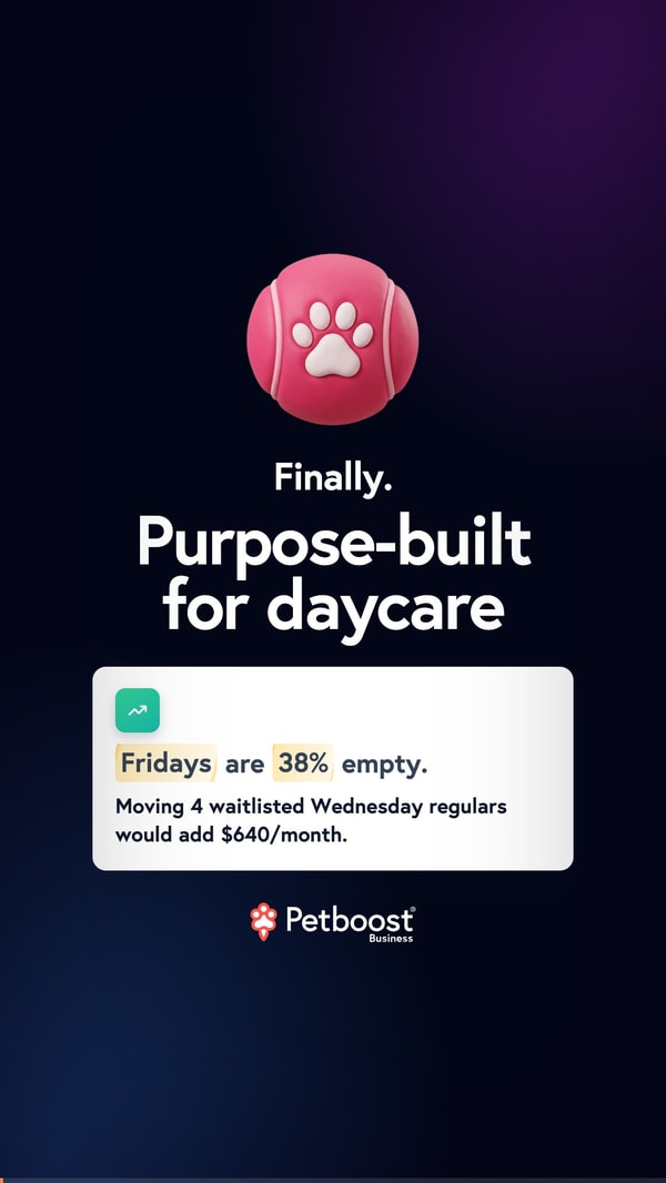 Dog daycare software
