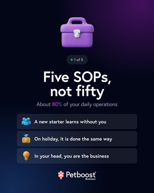 Building SOPs for your pet business