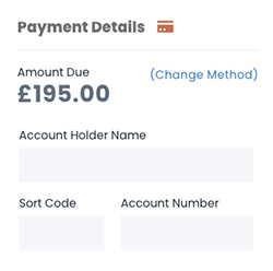 payment details
