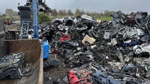 Colmar Baler B5000 in use at Scrap Local in Darwen, Lancashire