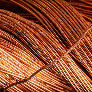 copper greasy bright wire