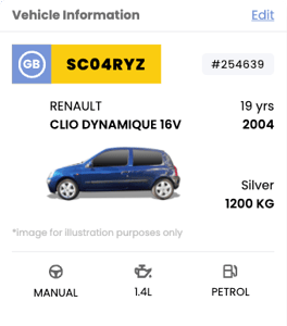 crm vehicle information