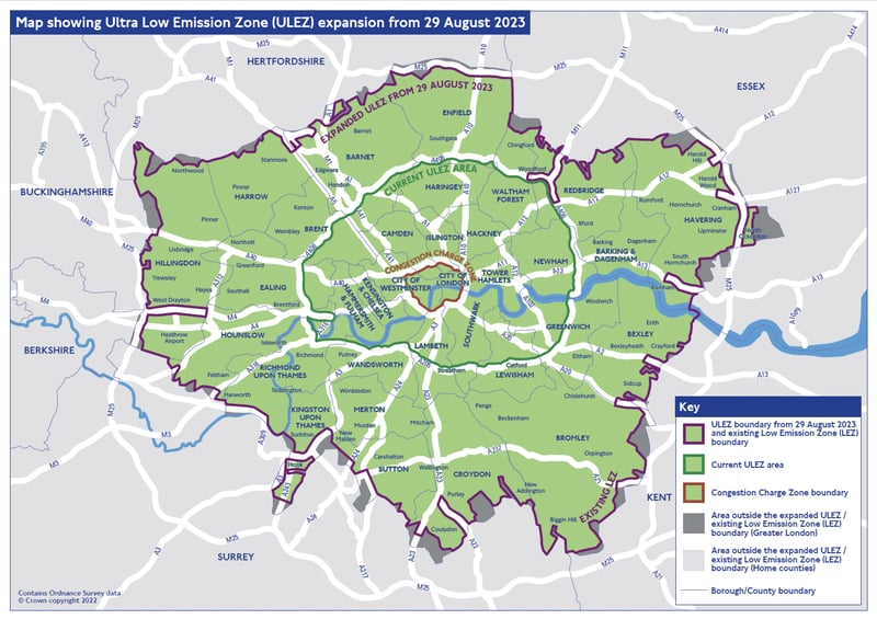 scrap local scrap car guides ulez 2023 expansion map location transport for london