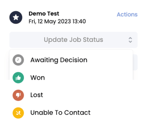 crm status update