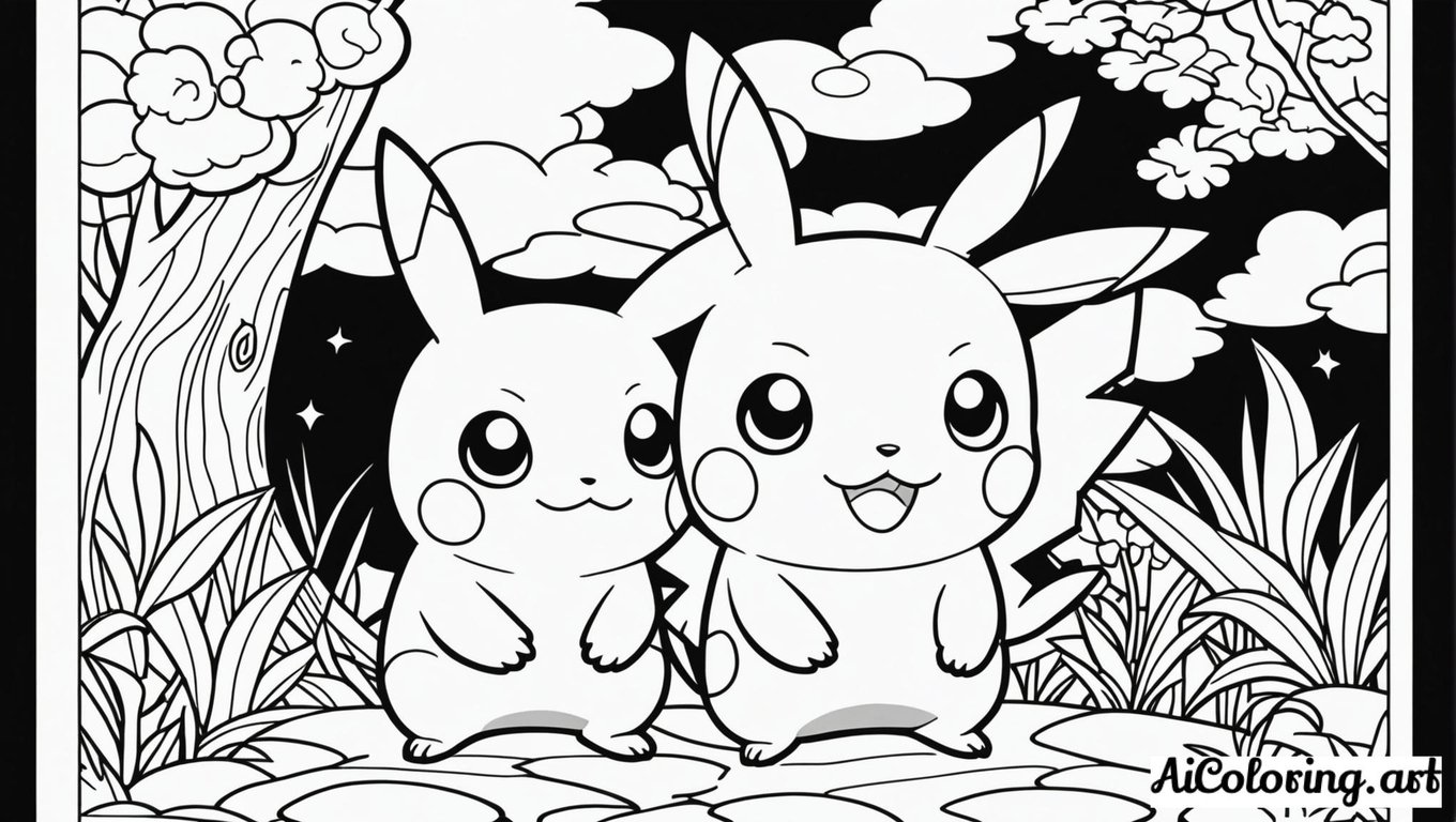Free coloring page to print pokemon