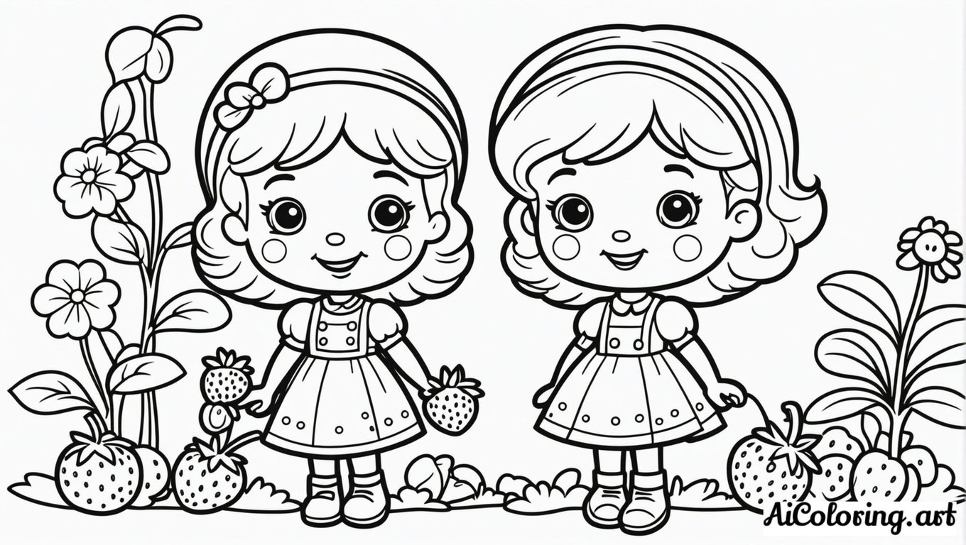 Free coloring page to print strawberry shortcake coloring page