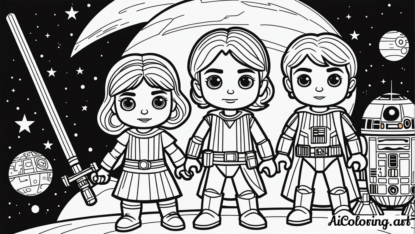 Free coloring page to print star wars