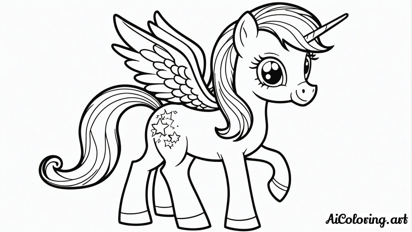 Free coloring page to print my little pony