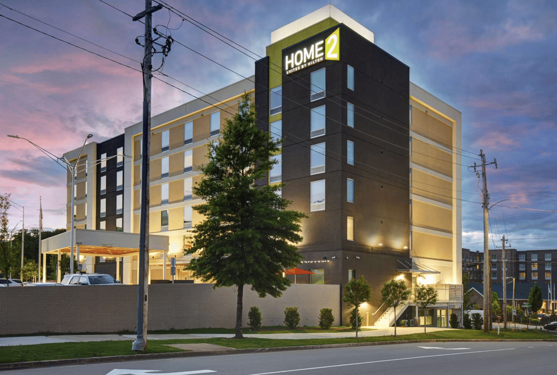Night Exterior | Home2 Suites by Hilton Atlanta Airport North
