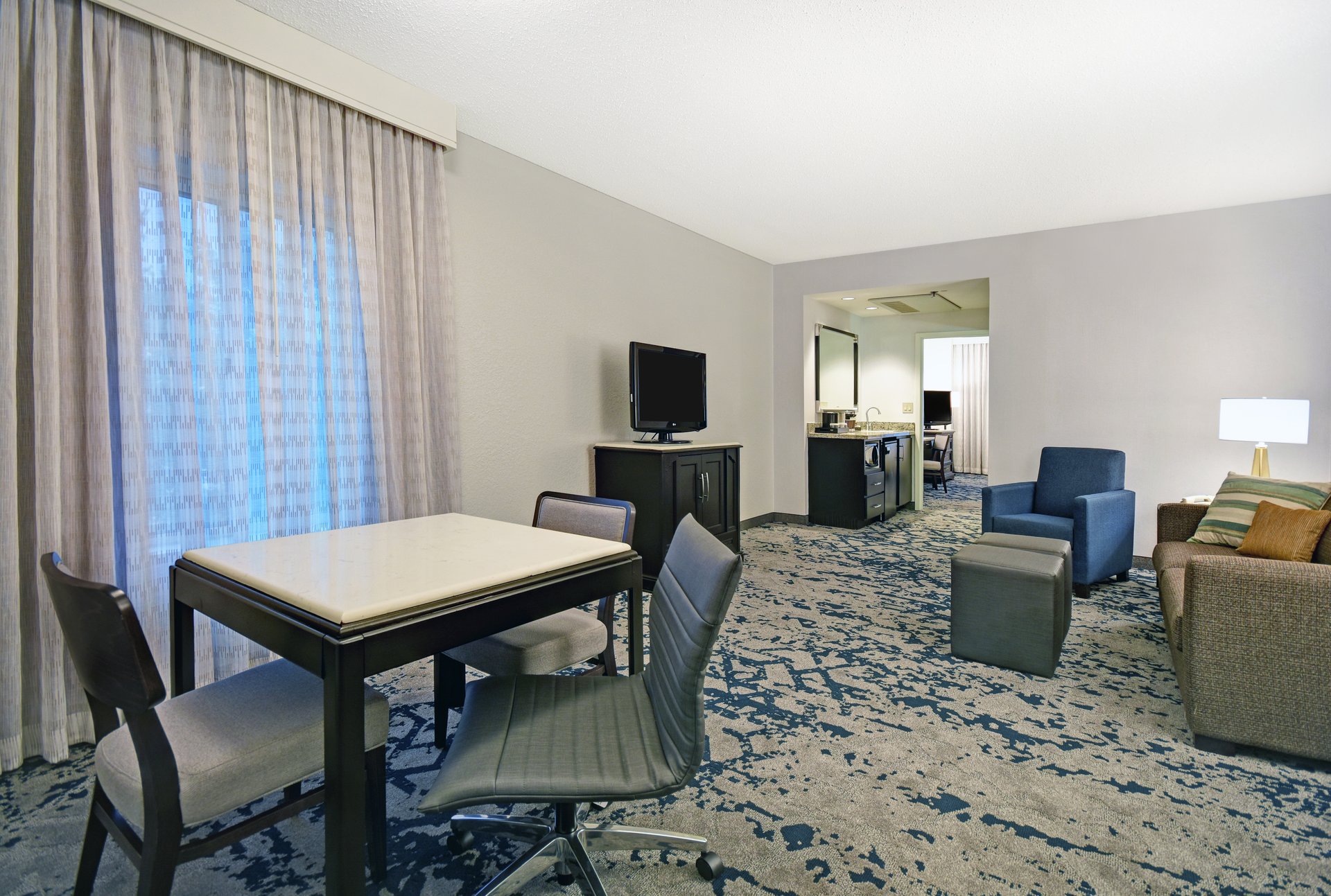 Living Area and Wet Bar