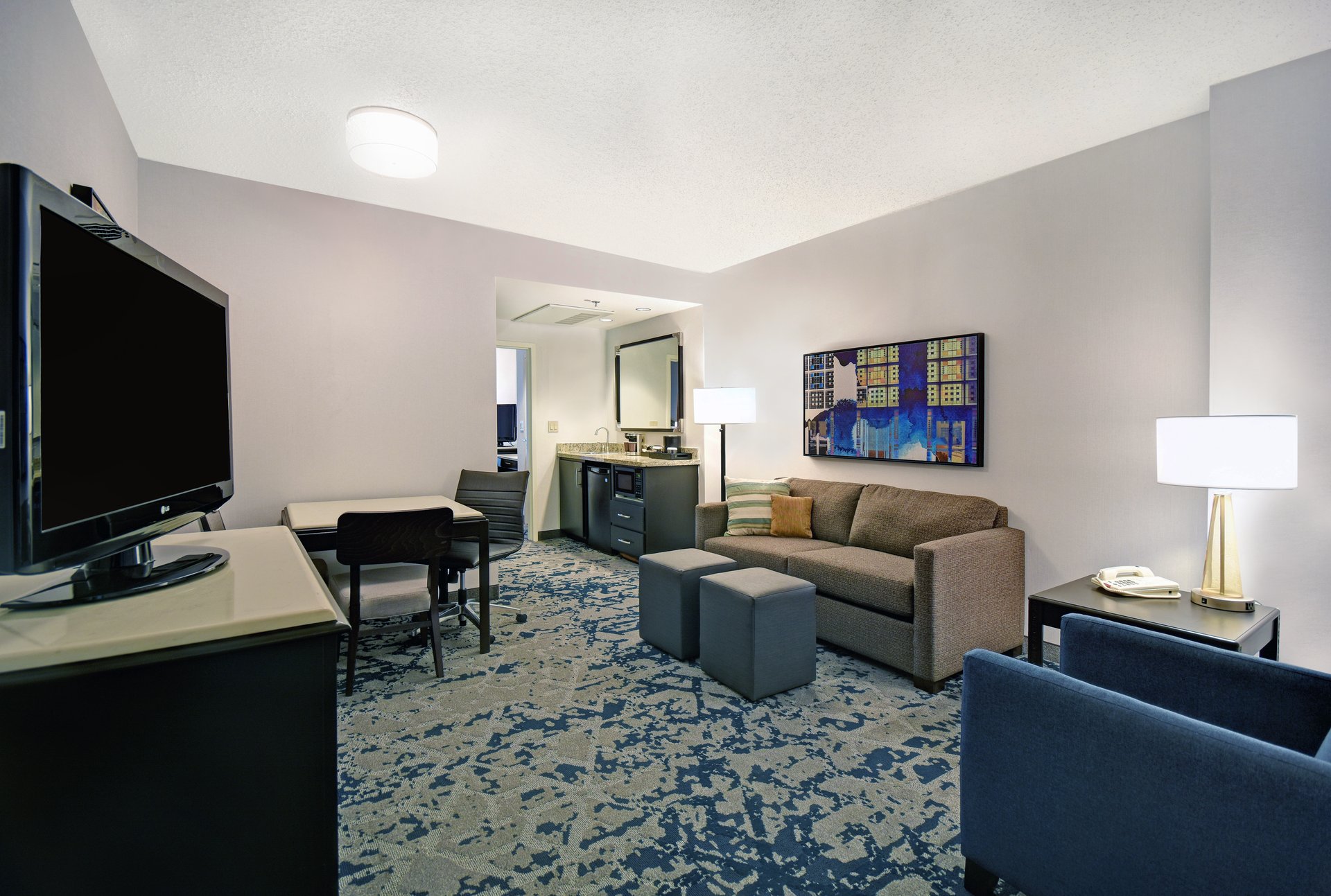 Living Area and Wet Bar