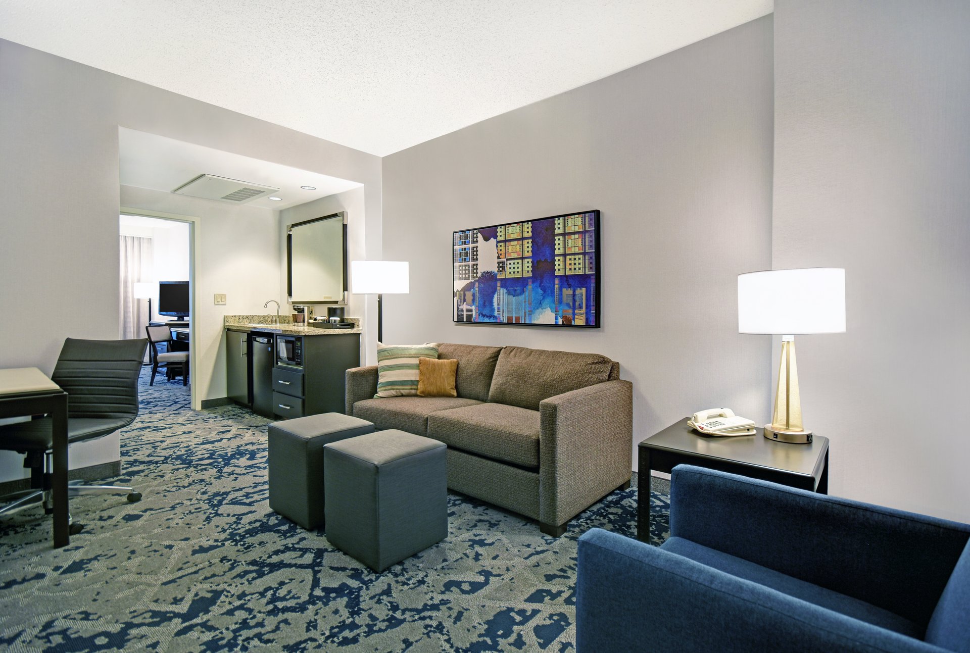 Living Area with Sleeper Sofa