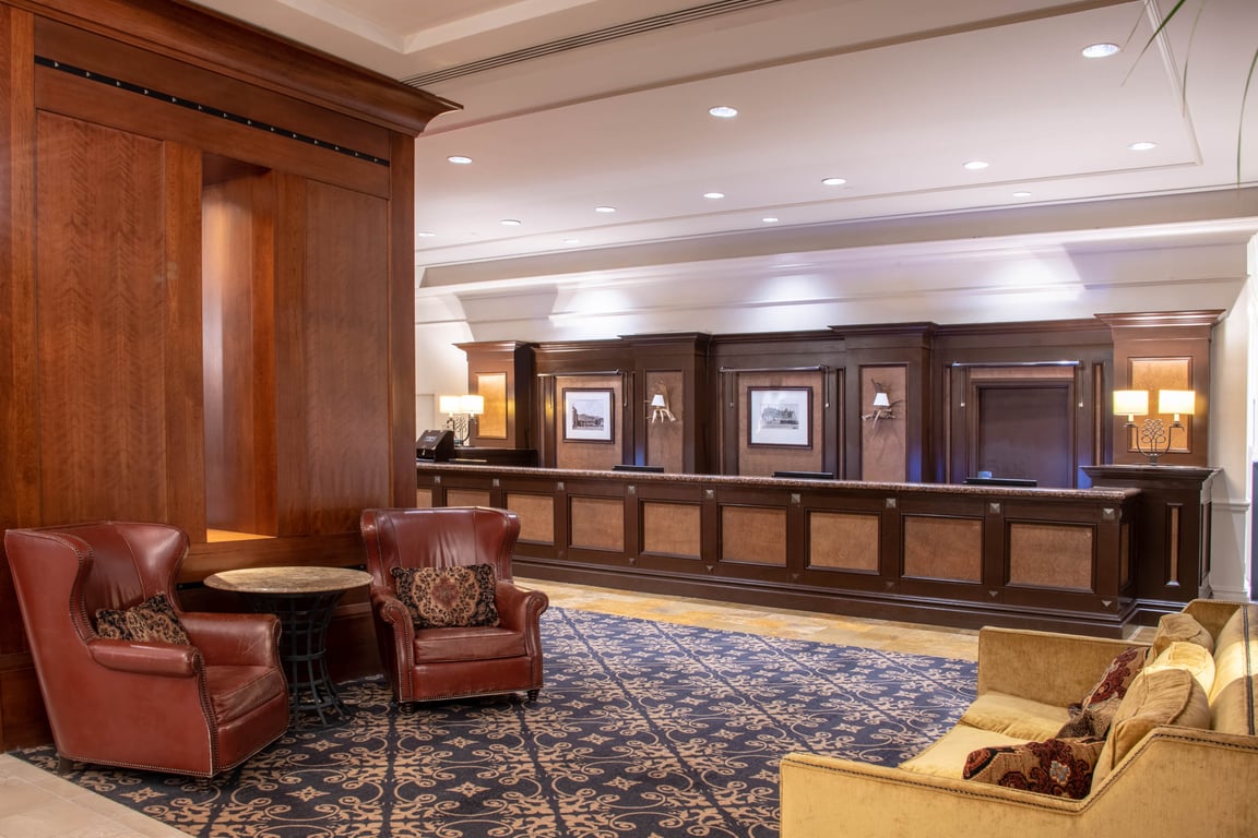 Front Desk Lobby | The Antlers, A Wyndham Hotel